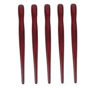 jojofuny 5 piezas Soporte de Pluma de Madera para Caligrafía y Dibujo Mango Ergonómico Cómodo Diseño Profesional para Artística y Escritura Manual Color Madera Roja