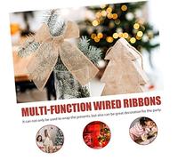 jojofuny 5 rollos Cinta Decorativa Multiusos para Regalo de Resistente y Fácil de Cortar Colores Rojo Café y Natural y Manualidades