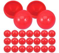 jojofuny 50 Bolas de lotería Bolas para Abrir, Bolas de Bingo Coloridas, de Repuesto, 3 cm, Bolas de plástico divisibles, cápsulas Redondas vacías, Pelotas de lotería, PE