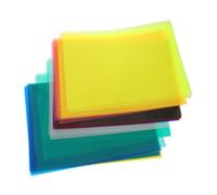 jojofuny 50 Hojas Papel Celofán Translucido de Colores Manualidades Educativas Láminas de Plástico para Difusión de Luz Proyectos Artísticos y Decoración Infantil