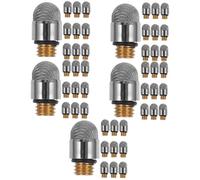 jojofuny 50 Pcs rotuladores Touch Bolígrafo Capacitivo lápiz de Punta de Fibra Puntas de lápiz escribano reemplazo de Puntas de lápiz Puntas de lápiz óptico de Repuesto Plata