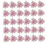 jojofuny 50 Piezas Abalorios Joyería con Perlas y Cristales Planos Accesorios para Hacer Bisutería Decoraciones para Uñas y Accesorios para Cabello Charms para Manualidades DIY