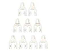 jojofuny 50 Piezas de Deslizador de Cortina Silencioso Poleas Flexibles para Riel de Cortina Ruedas de Duraderas y Accesorios para Uso Sistema Hogar