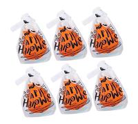 jojofuny 50 Piezas Dulces con Orejas de Conejo para Halloween Bolsas Plásticas y Paquete de Unidades Diseño Fantasmas para Decoración y Almacenamiento Festivo
