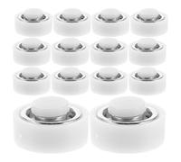 jojofuny 50 rodamientos giratorios para manualidades y juguetes, base ligera de plástico e hierro, blancos, para proyectos DIY y bricolaje de molino de viento