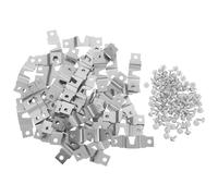 jojofuny 50piezas Marco de Fotos Oculto para Colgar Herrajes Metálicos con Tornillos Colgador para Marcos de Fotos para Paredes de Galerías Familiares