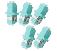 jojofuny 5piezas Adaptador De Fibra Óptica LC Unidades Adaptador De Distribución De Fibra LC para Conexiones De Interfaz De Conector De Conexión para Terminación