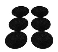 jojofuny 6 Almohadillas de Activado Algodón Negro Portátil para Filtración de Agua y Neutralizador de Olores para Filtro de Acuario y Pecera