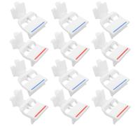 jojofuny 6 Juegos Grifos para Dispensador de Agua Fría y Caliente, Repuesto Plástico Botón Irregular, Ángulo Curvo para Vertido Limpio, Kit para Garrafas y Enfriadores Domésticos