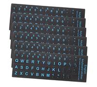 jojofuny 6 Pegatinas de Letras para Teclado Portátil, Estilo Sencillo y Elegante, Fáciles de Distinguir, Uso Duradero en Oficina
