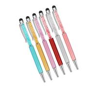 jojofuny 6 Piezas Bolígrafo Capacitivo De Cristal Lápiz Óptico Metálico para Dispositivos con Pantalla Táctil para Escribir a Mano En Cualquier Equipo