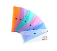 jojofuny 6 Piezas Carpeta de Documentos Ligera de Plástico Pp con Cierre a Presión y Botón, Sobres de Almacenamiento para Oficina y Escuela, Organizador Práctico y Transparente Color
