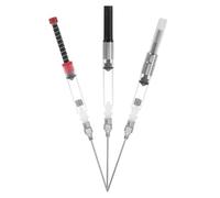 jojofuny 6 piezas Convertidor de Tinta para Estilográficas Absorbente Auxiliar para Recarga de Tinta Compatible con Varios Diámetros de y Incluye Rojo Negro y Plateado