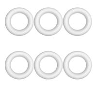 jojofuny 6 Piezas de Círculos de Espuma Artesanal sin Pintar Anillos Circulares 10X1,5 CM para Hacer Manualidades y Decoración