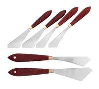 jojofuny 6 Piezas raspador de pintura de aceite pintar cuadro raspador de pintura para artista cortador de pintura raspadores de pigmento mezclar pintura scarpers Madera