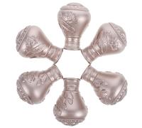 jojofuny 6 Remates Decorativos para Barra de Cortina 6 Piezas en Color Rosa Dorado Tapas para Extremos de Barras de Cortina de Ventana Diseño Boho para Decoración del Hogar