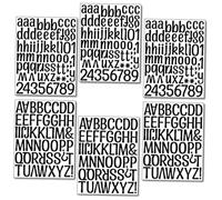 jojofuny 6hojas Pegatinas Alfanuméricas De Pared Calcomanías De Letras Diy Autoadhesivas Para Decoración De Habitación Decoración De Aula Calcomanía De Aprendizaje