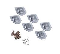 jojofuny 6piezas Almohadillas De para Patas De Mesa Placa De Hierro Biselado Junta para Patas Fijadores Conector Práctico