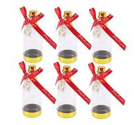 jojofuny 6piezas Caja de Dulces Forma Botella Champán Caja Obsequio para Fiestas Color Rojo para Bodas y Cumpleaños