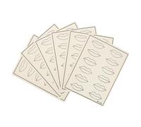 jojofuny 6piezas Peeling de Labios para Práctica de Piel Artificial Accesorios de Entrenamiento para Microblading Piel de Práctica para Cejas y Labios Material de Entrenamiento
