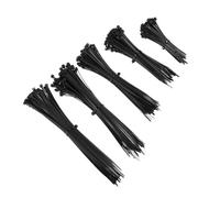 jojofuny 700 Bridas de Nailon Negras Reutilizables para Cables, Sujetadores Resistentes al Calor y Frío, Organizadores Multiusos para Gestión de Cables en Electrónica y Hogar