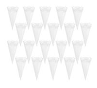 jojofuny 80 Piezas Cilindro De Papel De Boda Bufete De Chocolate Velas De Flores De Papel Pequeños Conos De Pétalos Conos Huecos Titular Del Ramo Cono De Pétalo Pétalos Pequeños Mini