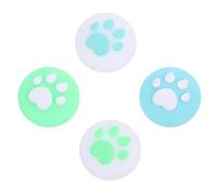 jojofuny 8piezas Tapones Silicona Para Joystick Forma De Patita De Gato Agarre Antideslizante Para Controladores De Switch Accesorios De Coloridos y Duraderos