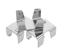 jojofuny Abrazaderas de Cuerda Dobles de Hierro Niquelado Resistentes para Cuerdas de 14-16 Mm 3 Piezas Conector Alta Resistencia para Correas de Mascotas Uso Marino y Escalada