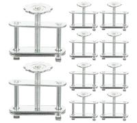 jojofuny Abrazaderas de Tubo de Laboratorio 10 Unidades Tornillo de Fijación y Diseño Ergonómico para Clips de Sellado y Equipos Experimentales
