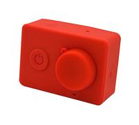 jojofuny Accesorios Camara Deportiva Accesorios para cámaras Deportivas Funda de Silicona para yi Tonos terrestres Estuche Protector Brillo de Labios Estuche de Silicona a218 Rojo