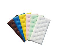 jojofuny Acolchado de Pared Anticolisión 3D con Pegatinas y Etiquetas Engomadas para Decorar la Televisión y la Pared de Bricolaje Familiar