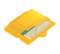 jojofuny Adaptador de Tarjeta de Memoria Flash Compacta Micro a Tarjeta de Memoria Plástico Amarillo, Compatible Microsdhc hasta 8gb, Adecuado para Cámaras Digitales