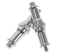 jojofuny Adaptador de Tornillo Roscado 1/4 a 3/8 para Soporte de Flash Fotógrafos Profesionales Funcional Metálico para Estudio Fotografía 2 Piezas