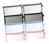 jojofuny Adorable Portalápices de Nylon Transparente Cremallera 8 Piezas | Bolsa de Lápices Grande, Organizador de Bolígrafos, Decoracion Colegio