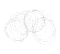 jojofuny Alambre de Memoria Galvanizado para Joyería 0,3 Mm, Alambre de Plata para Pulseras y Collares, Material Flexible para Fabricación de Abalorios y Bisutería Artesanal