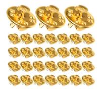 jojofuny Alfileres de Solapa Multifunción 50 Piezas, Cierre de Seguridad Mini, Broches Reversibles Dorados para Manualidades, Fabricación de Joyas y Broches de Sombrero