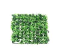 jojofuny Alfombra Diseño Realista para Acuario de Césped Artificial Cuadrada Tapete de Plástico Verde y Función de Escondite para Decoración de Peceras