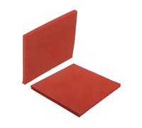 jojofuny Alfombrilla de Silicona para Prensa Térmica 10x10x0,8 Cm, Resistente al Calor, Reutilizable, 2 Piezas, Tapete Pequeño para Transferencia de Calor y Sublimación, Accesorio