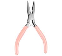 jojofuny Alicates Punta Aguja con Mango Ergonómico Herramienta Joyería para Hacer Pulseras y Collares Precisión para Doblar y Cerrar Anillas Portátil y Multifuncional