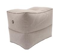 jojofuny Almohada Inflable de Viaje Altura Ajustable y Material Pvc Flocking, Reposapiés Cómodo para Avión y Tren, Incluye Bolsa de Almacenamiento