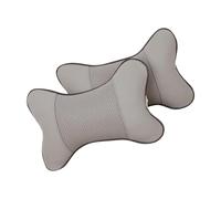 jojofuny Almohadas Cervicales para Coche 2 Piezas Forma de Hueso Ergonómicas y Transpirables Tamaño 27X18X9 CM Soporte para Cuello y Reposacabezas Almohadas Cervicales de Viaje para
