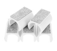 jojofuny Almohadillas Tubulares de Fieltro para Patas de Silla 25 MM 5 Unidades Protectores Antideslizantes y Resistentes para Muebles en Pisos de Madera Adecuado para Proteger