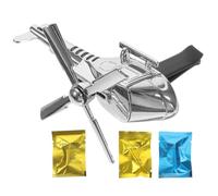jojofuny Ambientador para Coche Difusor de Aromaterapia Forma de Helicóptero Giratorio de Aleación Plata Rotación Automática para Mejorar la Calidad del Aire Automóvil