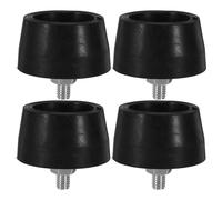 jojofuny Amortiguadores Antivibración para Compresor de Aire M8 Pies Redondos Grandes con Tornillos y Tuercas Juego de 4 Soportes Aisladores de Ruido para Protección y Estabilidad