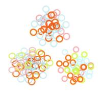 jojofuny Anillos Marcadores de Puntos de Crochet Surtidos de Colores Color Aleatorio 300 de Plástico Cierre para Tejer y Coser, Ideales para Principiantes y Expertos en