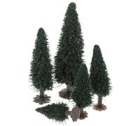jojofuny Árboles de Paisaje Miniatura 15 Piezas Surtidas 5.5-11.5 Cm para Modelismo, Material Artesanal Realista y Ligero para Decoración de Maquetas y Mesa de Arena