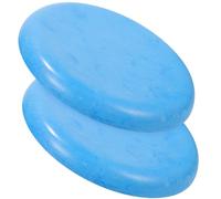 jojofuny Asiento Redondo de Plástico para Taburete, Funda de Repuesto Resistente, Color Azul, Kit 4 Piezas, Accesorio para Taburetes de Bar y Comedor, Uso en Restaurantes y Cocinas