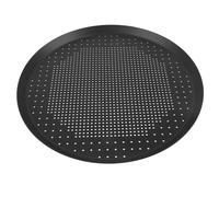 jojofuny Bandeja para Pizza Horno Redonda Aluminio Resistente Antiadherente para Horneado Uniforme para Pizzas Caseras