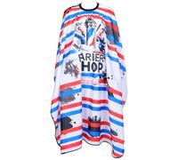 jojofuny Barber Shop Hair Cutting Cape Vintage Style Lightweight Hairdressing Apron With Neck Seal For Haircuts And Styling In Stripes