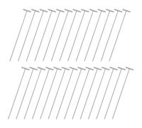 jojofuny Barra de Entrada para Palomas en Forma de T 25 Piezas Varillas Metálicas Reemplazables para Puertas de Jaulas de Palomas Mensajeras y Complementos para Aves
